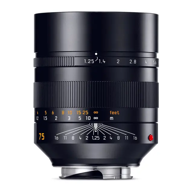 Leica Noctilux-M 75mm f/1.25 ASPH sort Filterfatning E67 