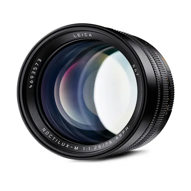 Leica Noctilux-M 75mm f/1.25 ASPH sort Filterfatning E67 
