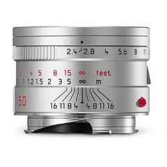 Leica Summarit-M 50mm f/2.4 ASPH  sølv Filterfatning E46