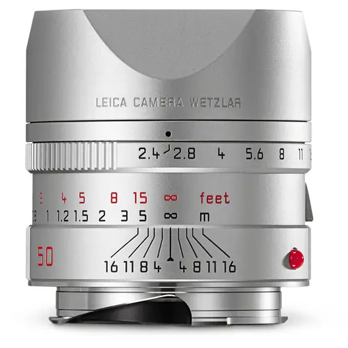 Leica Summarit-M 50mm f/2.4 ASPH  sølv Filterfatning E46 