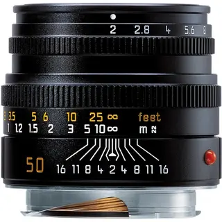 Leica Summicron-M f/2 50mm, Sort Filterfatning E39