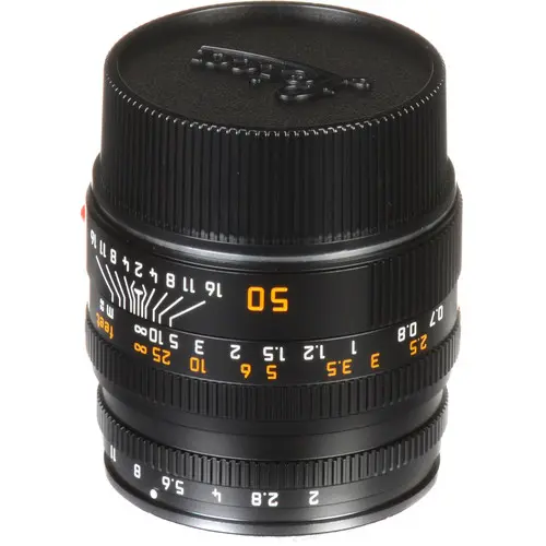 Leica Summicron-M f/2 50mm, Sort Filterfatning E39 