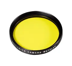 Leica Filter Yellow E49 svart Sort/Hvit filter 49mm Gul