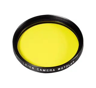 Leica Filter Yellow E49 svart Sort/Hvit filter 49mm Gul
