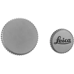 Leica Soft Release Button &quot;LEICA&quot;, 8mm Chrome, for Leica M