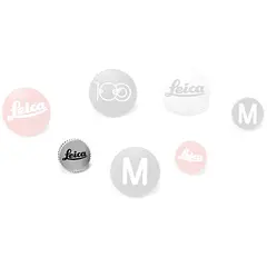 Leica Soft Release Button &quot;LEICA&quot;, 8mm Chrome, for Leica M