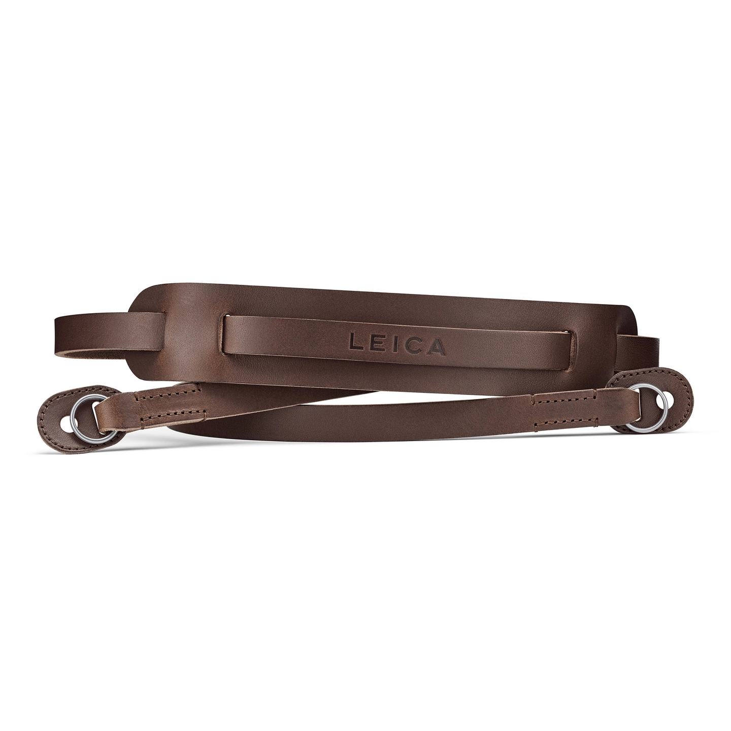Leica Carrying Strap with Shoulderpad Dark Brown Leather