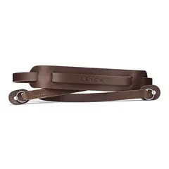 Leica Carrying Strap with Shoulderpad Dark Brown Leather