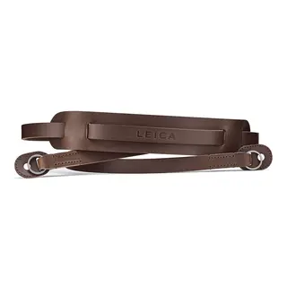 Leica Carrying Strap with Shoulderpad Dark Brown Leather