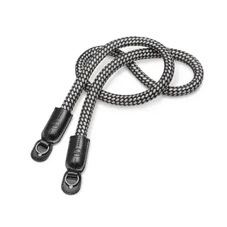 Leica Carrying Strap Black/White Round braided rayon &amp; leather cord