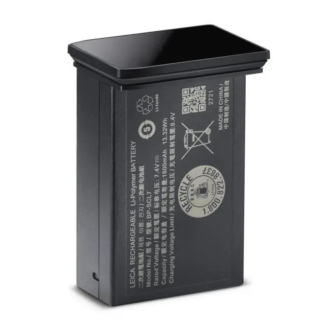 Leica Batteri BP-SCL7 Lithium-Ion Sort Glossy Black. Batteri til Leica M11 
