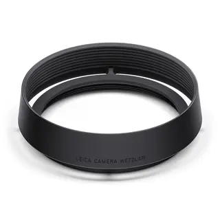 Leica Lens Hood Round Aluminium For Q3. Black finish