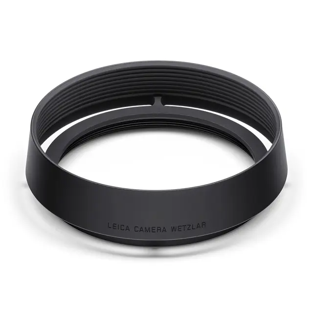 Leica Lens Hood Round Aluminium For Q3. Black finish 