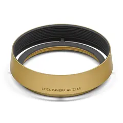 Leica Lens Hood Round Brass For Q3. Blasted finish