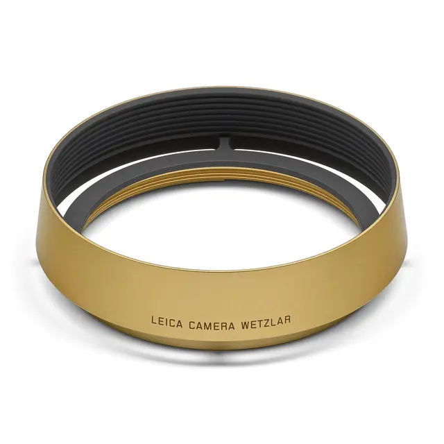 Leica Lens Hood Round Brass For Q3. Blasted finish 