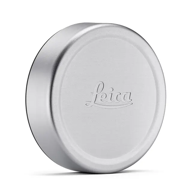 Leica Lens Cap Q E49 Aluminium For Q3. Silver anodized finish 