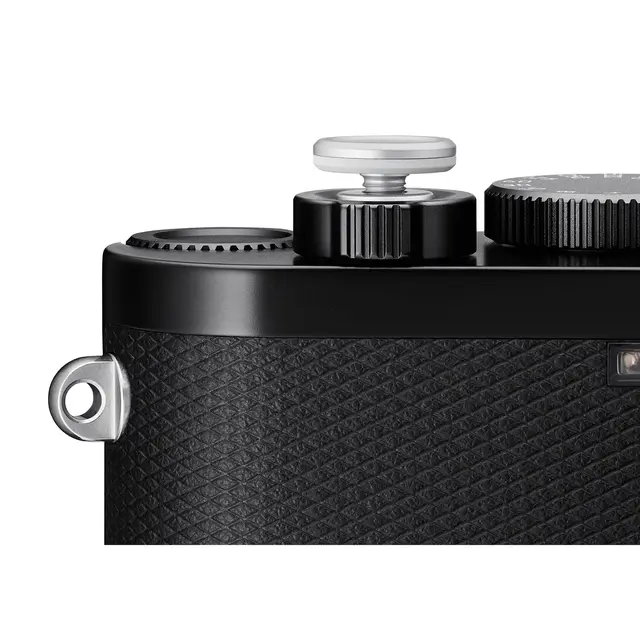Leica Soft Release Button Aluminium For Q3. Silver anodized finish 