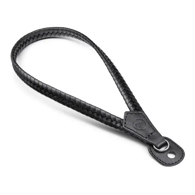 Leica Wrist Strap Leather Braided Black 