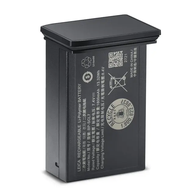 Leica batteri BP-SCL7 Lithium-Ion - Sort Batteri til Leica M11 