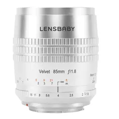 Lensbaby Velvet 85mm f/1.8 for Nikon F. Sølv