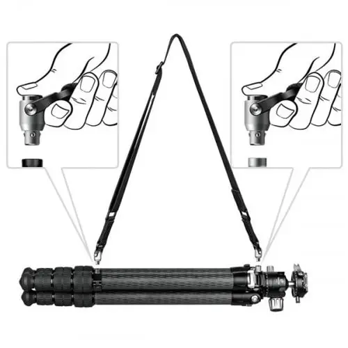 Leofoto Quick release part QDM-1 MagPul adapter 1/4" stativgjenger 