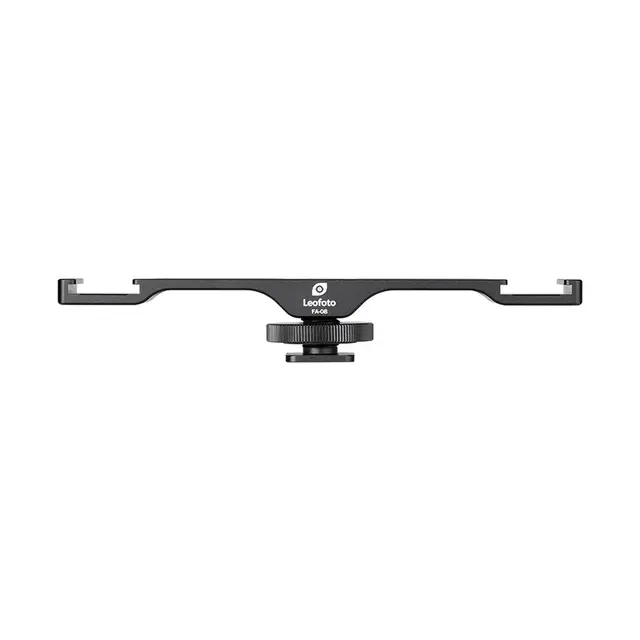 Leofoto Double Cold Shoe Head FA-08 Dobbelt blitsskofeste. Tilbehørsholder 