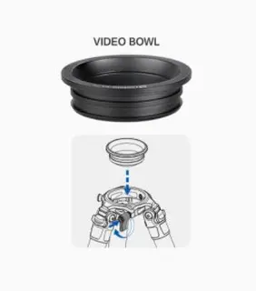 Leofoto Top Bowl Adapter for LN-364C Sk&#229;ladapter for 75mm sk&#229;l - BA-75