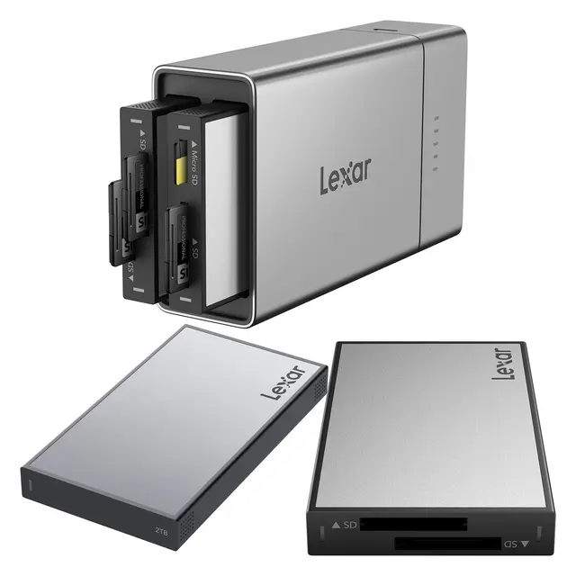Lexar Professional Workflow Go 2TB SSD w/ Dual SD reader 