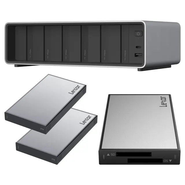 Lexar Professional Workflow Pro 2x2TB w/Thunderbolt4 uplink SD/microSD reader 