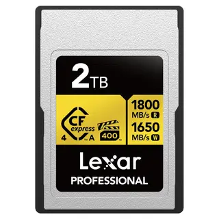 Lexar CFexpress A 4.0 Pro Gold 2TB Type A. R1800/W1650