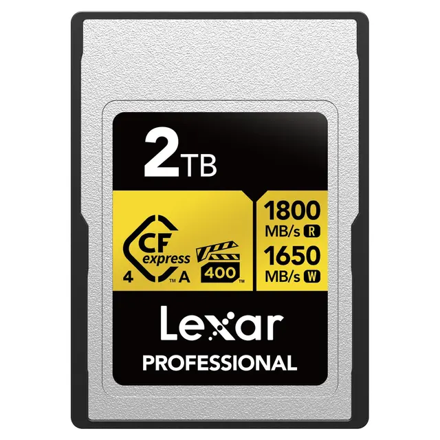 Lexar CFexpress A 4.0 Pro Gold 2TB Type A. R1800/W1650 