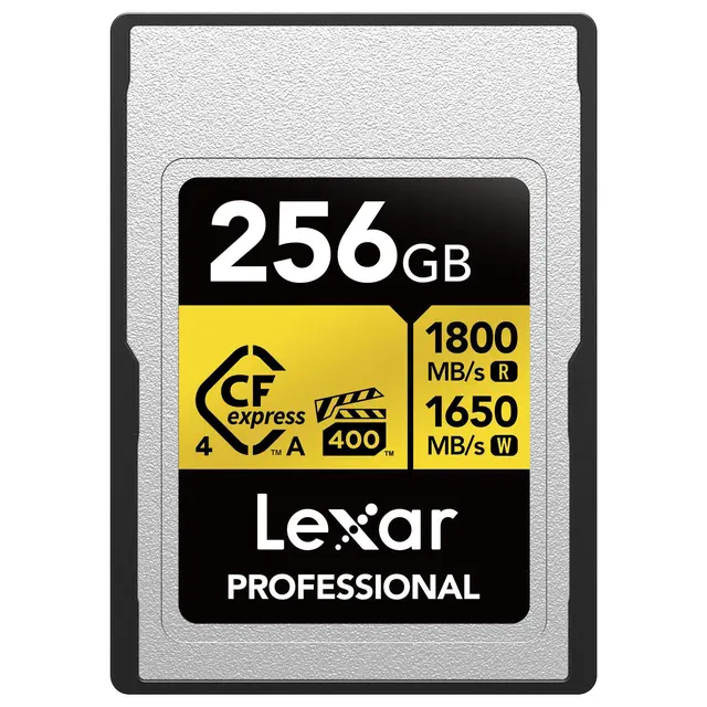 Lexar CFexpress 4.0 Pro Gold 256GB Type A. R1800/W1650 