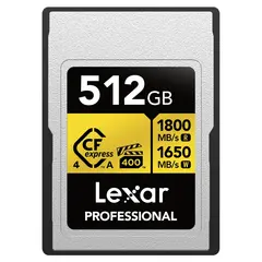 Lexar CFexpress A 4.0 Pro Gold 512GB Type A. R1800/W1650