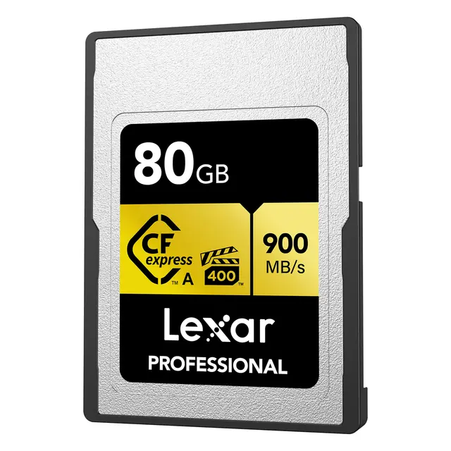 Lexar CFexpress Pro Gold 80GB Type A. R900/W800 MB/s 