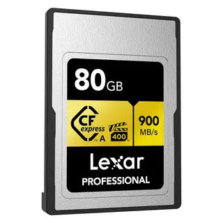 Lexar CFexpress Pro Gold 80GB Type A, Max Read 900 - Write 800