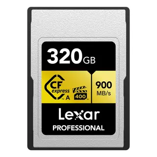 Lexar CFexpress Pro Gold 320GB Type A. R900/W800 MB/s