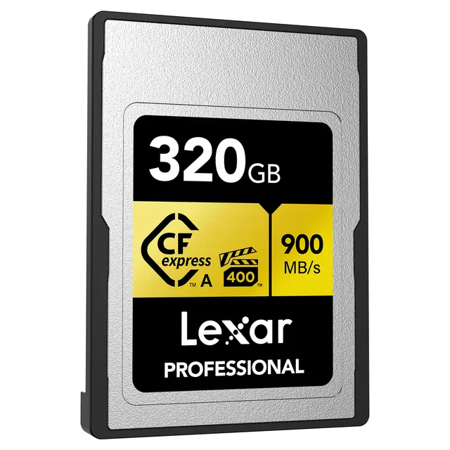 Lexar CFexpress Pro Gold 320GB Type A. R900/W800 MB/s 