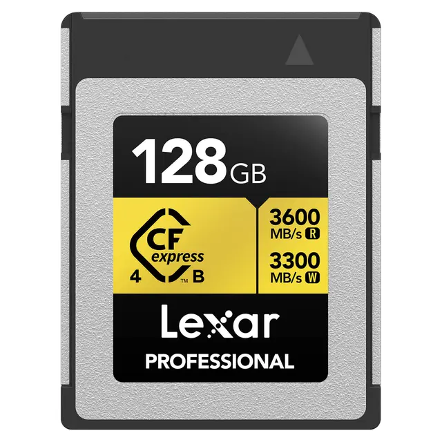 Lexar CFexpress B Pro Gold 128GB Type B. R3600/W3300 