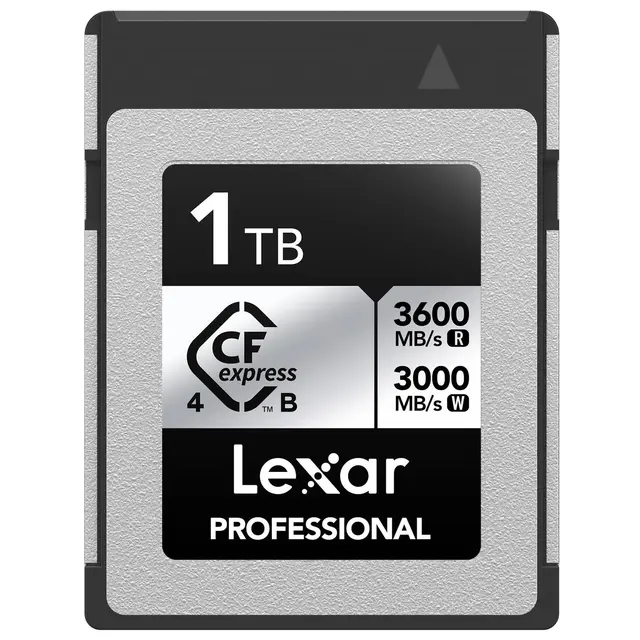 Lexar CFexpress 4.0 Pro Silver 1TB Type B. R3600/W3000 MB/s 