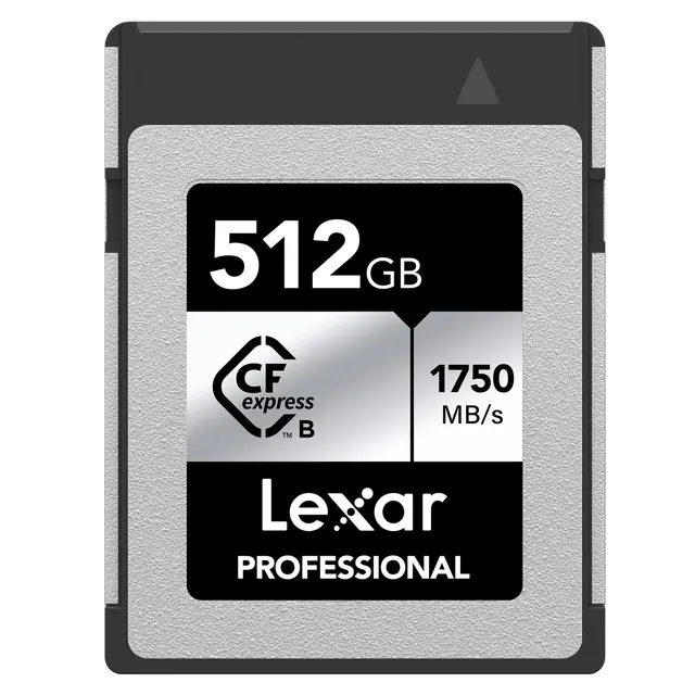 Lexar CFexpress Pro Silver 512GB Type B. R1750/W1300 MB/s 