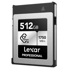 Lexar CFexpress Pro Silver 512GB Type B. R1750/W1300 MB/s