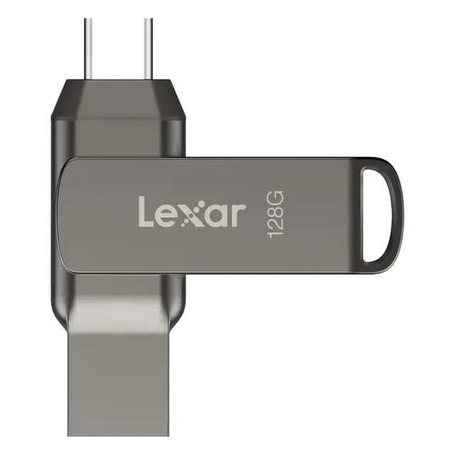 Lexar JumpDrive Dual Drive D400 128GB 128GB Minnepinne. USB-C og USB-A 