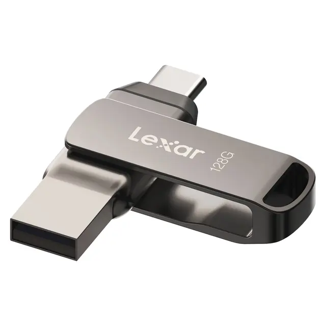Lexar JumpDrive Dual Drive D400 128GB 128GB Minnepinne. USB-C og USB-A 