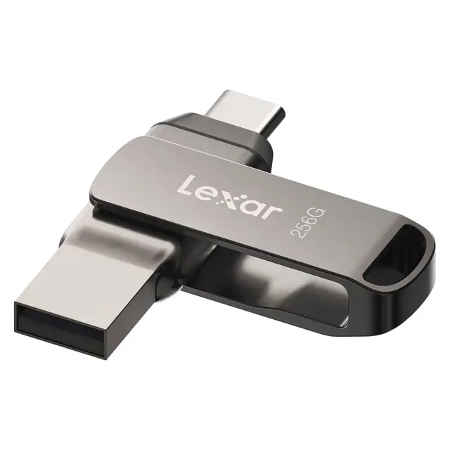 Lexar JumpDrive Dual Drive D400 256GB 256GB Minnepinne. USB-C og USB-A 