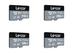 Lexar Pro 1066X micro SDHC/SDXC 64-512 GB UHS-1 (SILVER) R160/W70