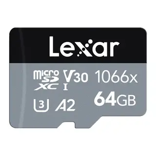 Lexar Pro 1066X microSDHC/microSDXC UHS-1 (SILVER) R160/W70 64-512 GB