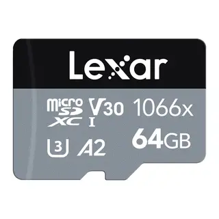 Lexar Pro 1066X 64GB microSDHC/SDXC minnekort R160/W70