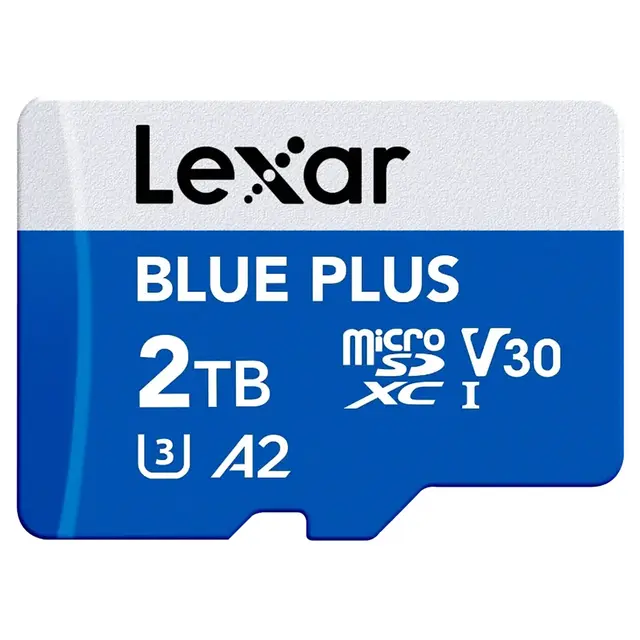 Lexar microSDHC Blue Plus UHS-I 2TB Med adapter. C10/A2/U3 (V30) 