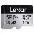 Lexar Pro Silver Plus microSDXC 1TB V30, Max Read 205 - Write 150 MB/s