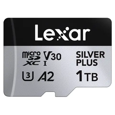 Lexar Pro Silver Plus microSDXC 1TB V30, Max Read 205 - Write 150 MB/s